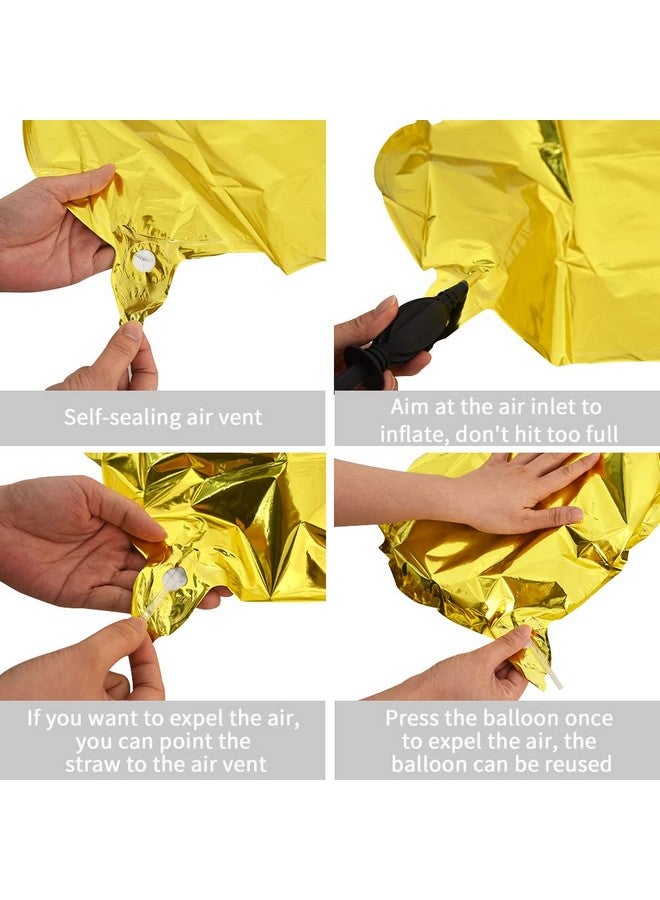 TONIFUL 40 Inch Large Gold Letter S Balloons, Helium-Filled Mylar Big Balloons for Birthday Party & Anniversary Celebrations - Image 3