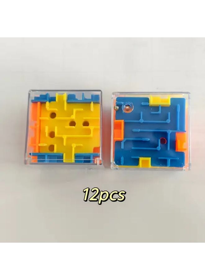 12 Pcs 3D Puzzle Maze Toys For Teens Christmas Halloween Birthday Gifts - Image 1