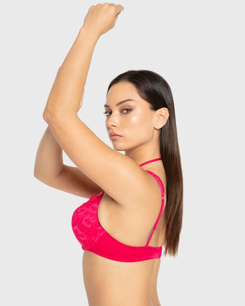 ايسلا اند ايفي Isla & Evie Bright Rose Double Push-Up Plunge Bra