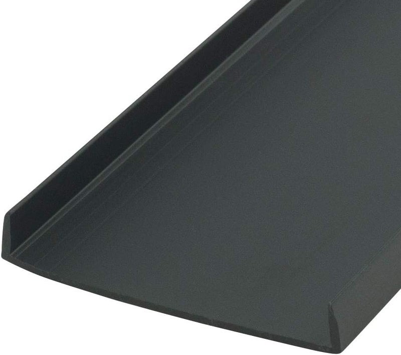 Outwater Plastics Black 2 Styrene Plastic UChannelCChannel 46 Inch Lengths Pack of 3 - Image 1