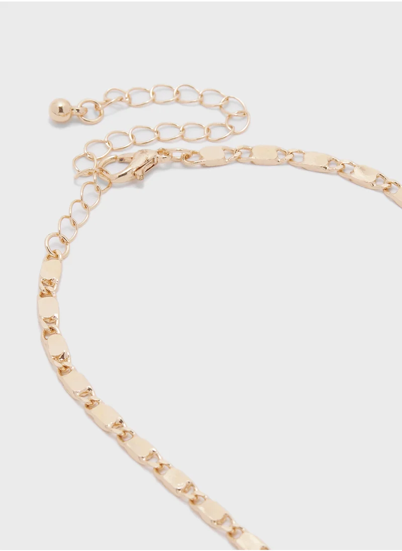 Ella Limited Edition Diamante Floral Necklace & Drop Earring Set
