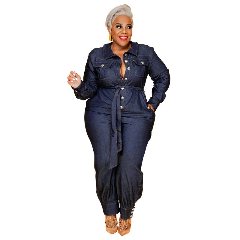 Denim Jumpsuit Summer Ladies Jumpsuit - Image 5