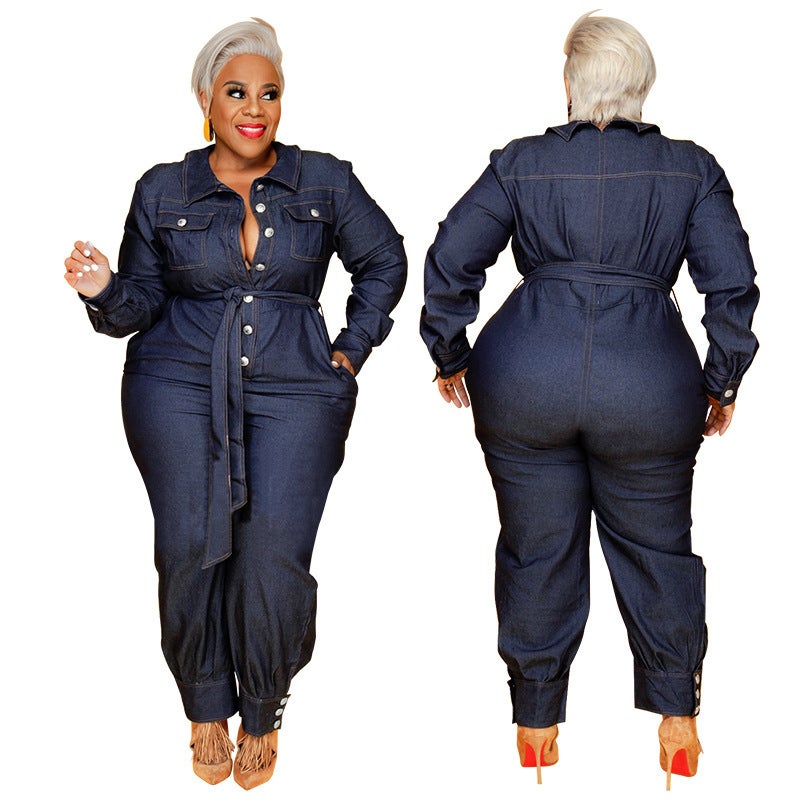 Denim Jumpsuit Summer Ladies Jumpsuit - Image 2
