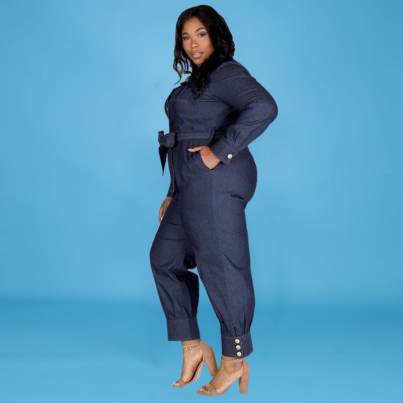Denim Jumpsuit Summer Ladies Jumpsuit - Image 4