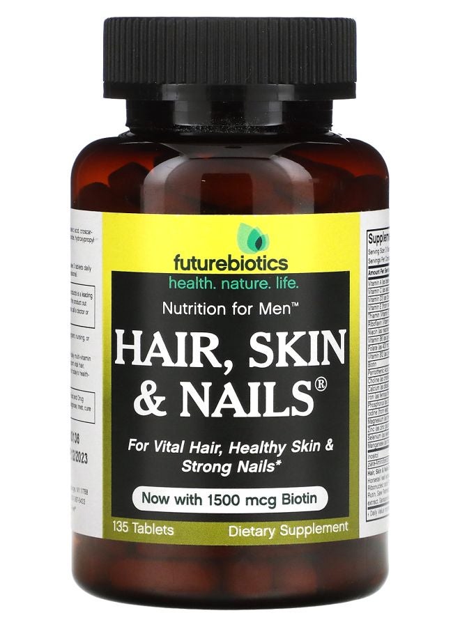 Futurebiotics Nutrition For Men Hair Skin & Nails 135 Tablets