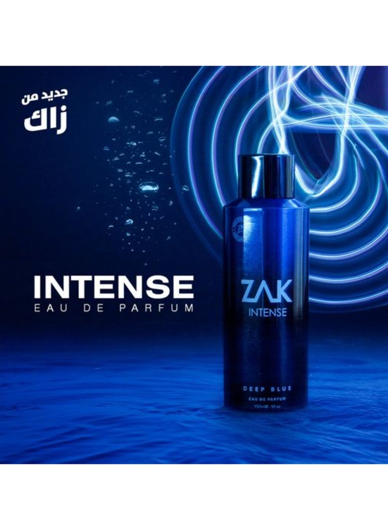 Zak Intense Deep Blue Eau De Parfum For Men150ml - Image 5