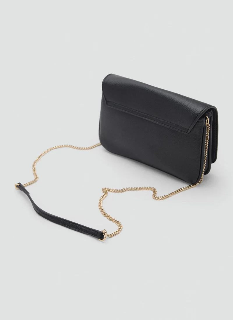 مانجو Corina Chain Detailed Flap Over Crossbody