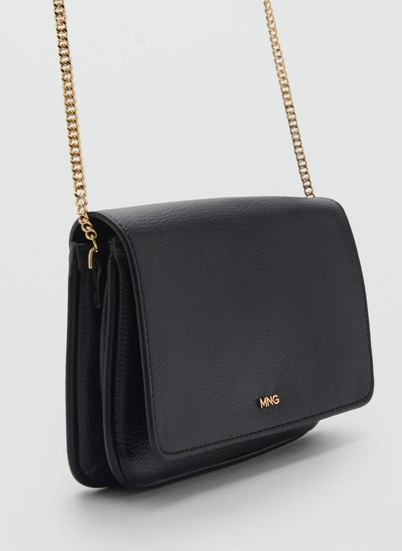 مانجو Corina Chain Detailed Flap Over Crossbody