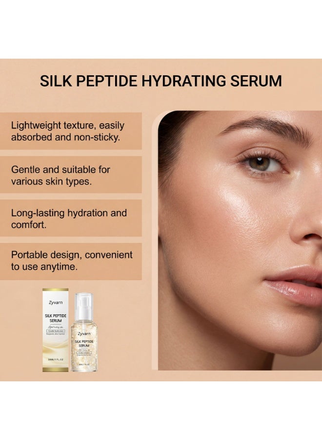 Zyvarn 2-PACKS Silk Peptide Essence | Repairs Damaged Skin Barrier and Improves Dryness and Roughness 30ml*2 - Image 3