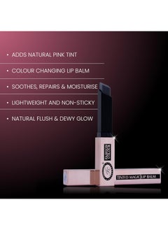 Fashion Colour Tinted Magic Lip Balm Long Lasting Glossy Pink Black 3g  - Image 3