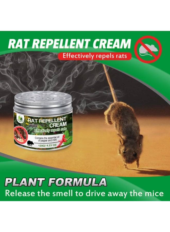 SOLARAE Rodent Repellent Cream for Car Engines, Under Hood Rodent Repellent, Rat Repellent for Car, Peppermint Oil to Repel Mice and Rats, Mouse Repellents Outdoor, Keeps Mice Away, Rat Deterrent Indoor - Image 2