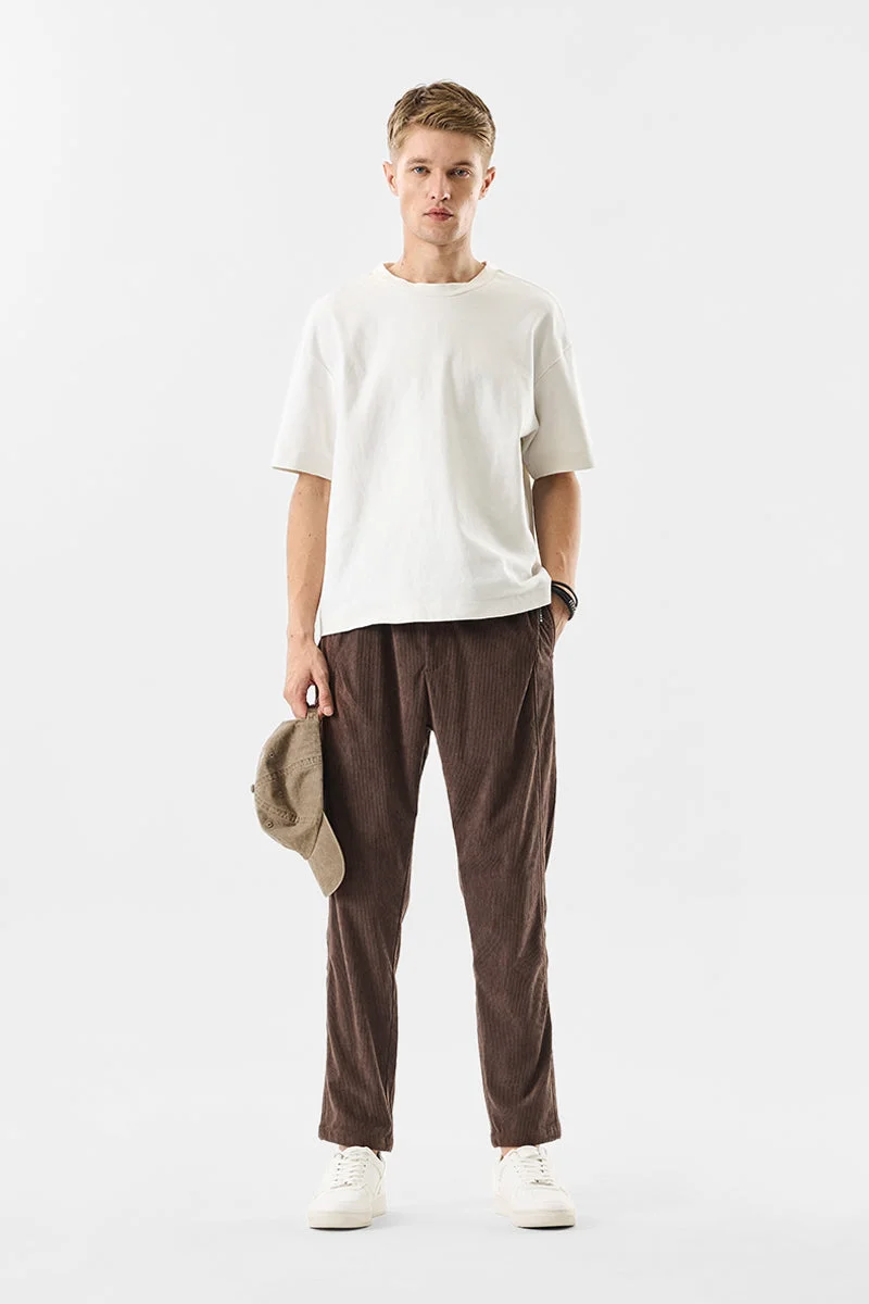 SNITCH بنطلون مخملي بقصة مريحة