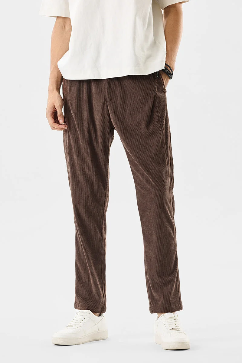 SNITCH بنطلون مخملي بقصة مريحة