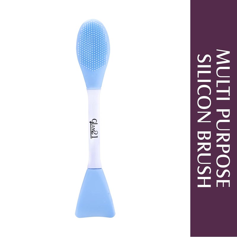 Glam 21 فرشاة سيليكون متعددة الاستخدامات من غلام21 | 2 في 1 تنظيف عميق مزدوج الجوانب وتدليك البشرة | مقشر دقيق للوجه والأنف والشفتين لتنظيف المسام وإزالة الرؤوس السوداء - Image 5