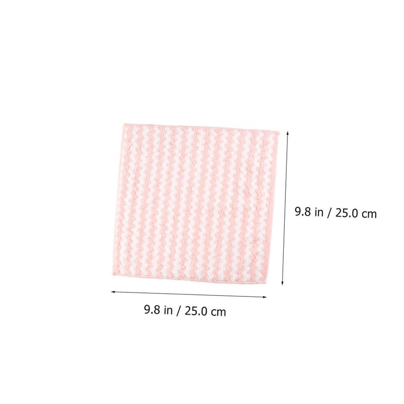 Coral Fleece Dish Towels 12 Pack Highly Absorbent Fast Drying Kitchen Cloths - Image 3