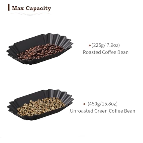 CAFEMASY Coffee Beans Cupping Sample Tray Reusable Plastic Plate for Scooping and Weighing, Display Sample Coffee Beans (5pcs-Black) - Image 3