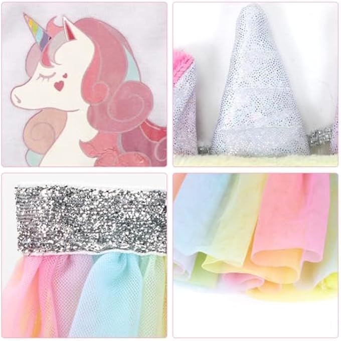 DOLL CLOTHES, CLOTHING NEW BABY, CLOTHING OUTFITS FOR BABY DOLLS, DOLL ACCESSORIES WITH UNICORN PATTERN ROMPER AND HEADBAND, DOLL CLOTHES, DOLL CLOTHES, GIFTS FOR GIRLS BOYS - Image 4