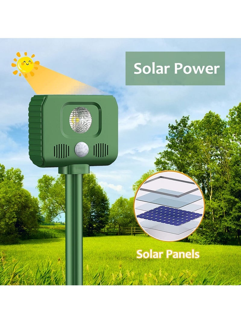 Excefore Ultrasonic Animal Repellent, Waterproof Outdoor Animal Repeller Motion Sensor, Cat Repellant Garden, Ultrasonic Dog Repellent, with Solar Battery, for Squirrels Cats Dogs Rats - Image 4