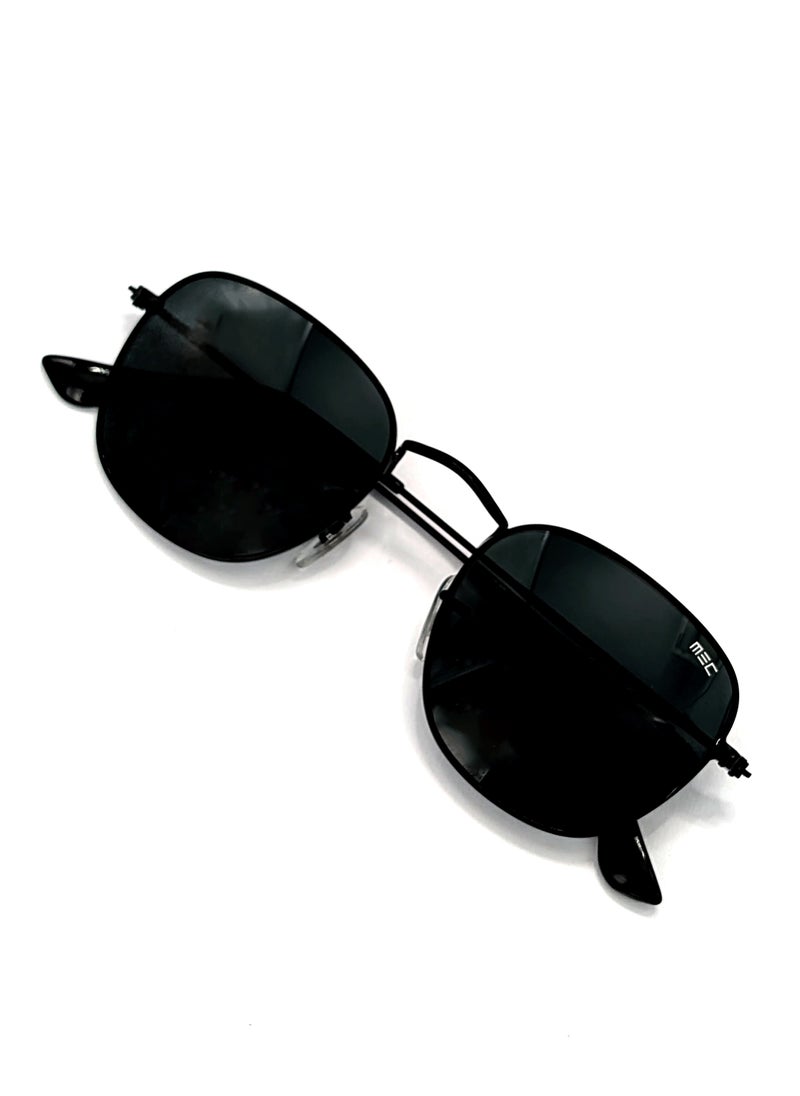 MEC Frank Square Sunglasses - 3857 - Lens Size: 51 mm - Black  - Image 4