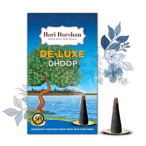 Hari Darshan Deluxe Wet Dhoop – 120 Sticks | Handmade, Chemical-Free Dhoop for Daily Puja & Meditation | Aromatic Wet Dhoop Incense for a Pure & Soothing Experience | Pack of 12,10 Sticks Each - Image 1