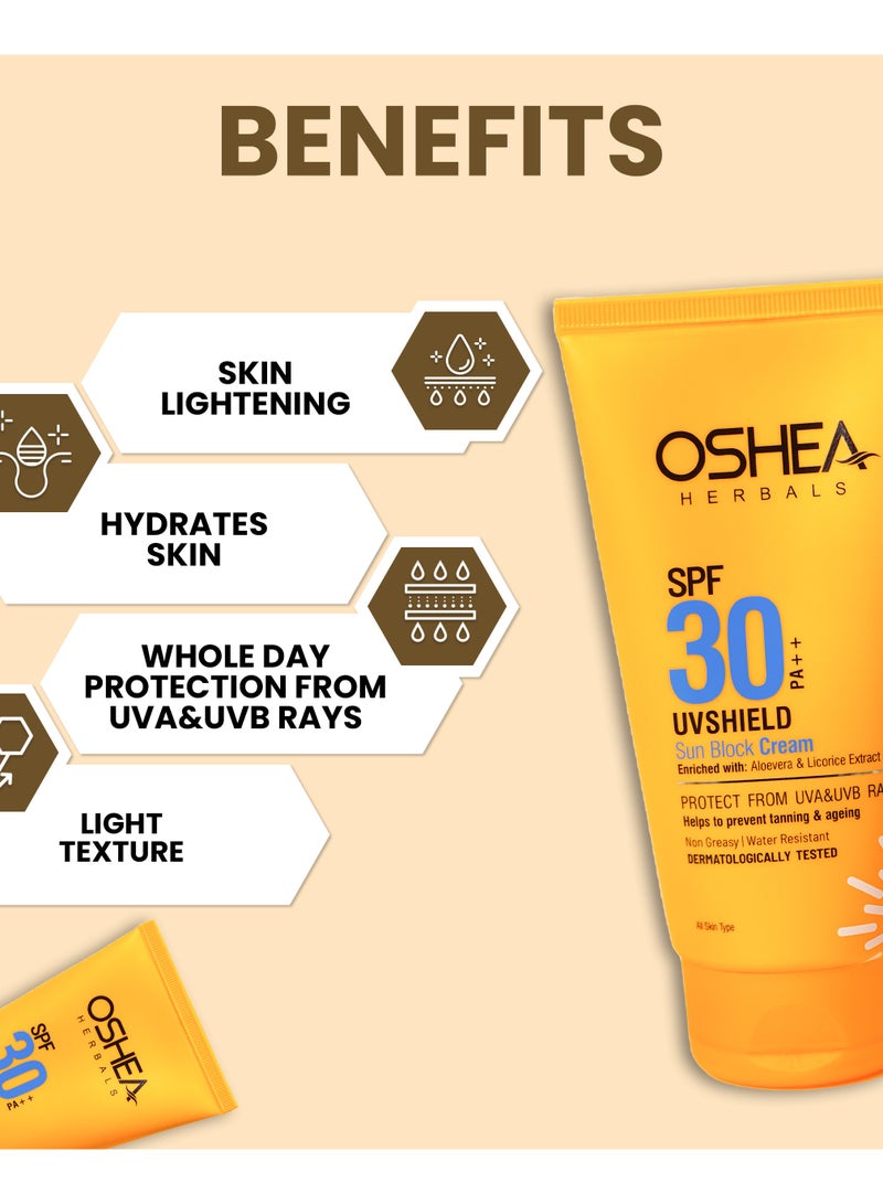 OSHEA Herbals UV Shield Sun Block Cream SPF 30 120 g - Image 4