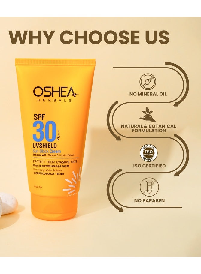 OSHEA Herbals UV Shield Sun Block Cream SPF 30 120 g - Image 5
