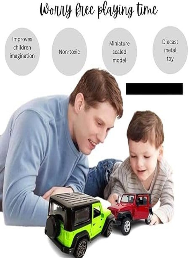 BIGfun TOYS Thar Car Toy For Kids|Wonderful Design|Scaled Models|Pull Back Thar |Best In Segment-18,Multicolor - Image 2