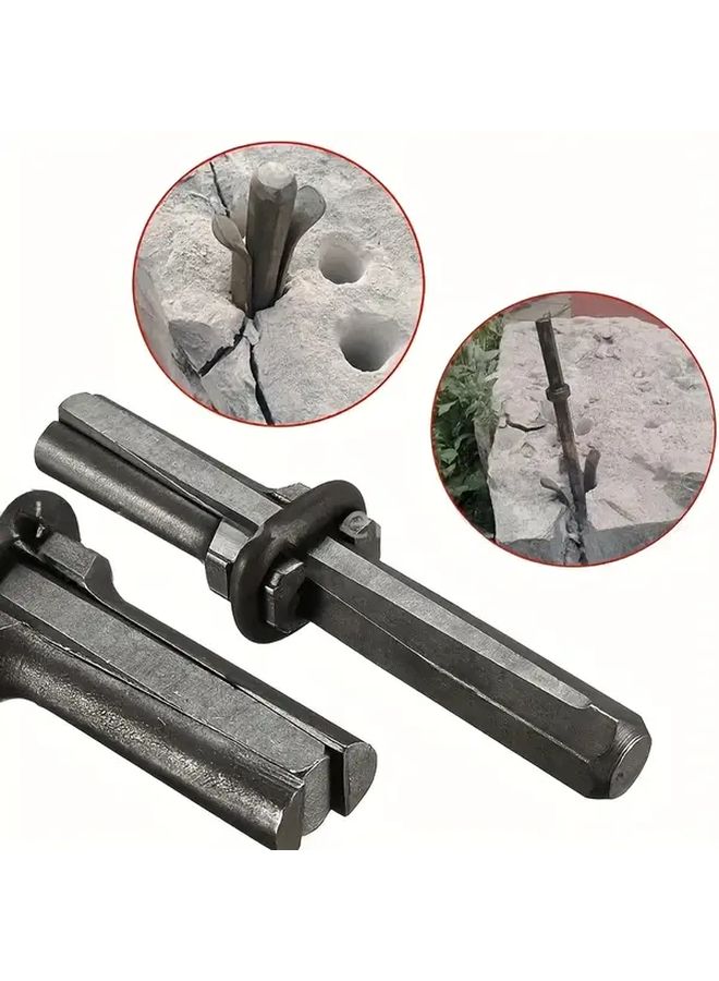 5pcs Heavy Duty Stone Splitting Wedge Shims For Concrete Marble And Granite Hand Tools - Image 4