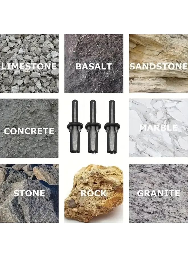 5pcs Heavy Duty Stone Splitting Wedge Shims For Concrete Marble And Granite Hand Tools - Image 2