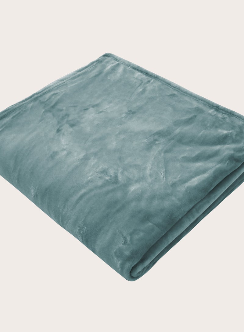 MORANO بطانية مورانو فيفا - نموذج ملون، 220x240 سم، بطانية بوليستر خفيفة الوزن فائقة النعومة مع لمسة أنيقة، ألوان عصرية، بطانية دافئة ومريحة للسرير أو الأريكة - Image 2