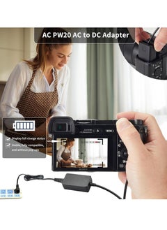 AC PW20 Power Supply Adapter & NP-FW50 Dummy Battery Kit for Sony Alpha Cameras – Compatible with A6500, A6400, A6300, A6100, A6000, A5100, A7 Series, RX10, ZV-E10 – Continuous Power for Photography and Videography - pzsku/ZBE9CEA8D343E31D87E23Z/45/_/1739912752/5cf1d005-883e-4d11-b547-c739a377145b