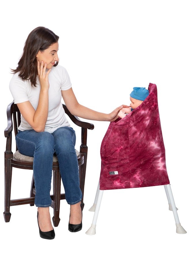Feather Hug® 360° Premium Nursing Cover for Breastfeeding - Feeding Apron for mom, Stretchy Feeding Cover for Mother, Real Breathable Breast Feeding Cover (Maroon) - Image 5