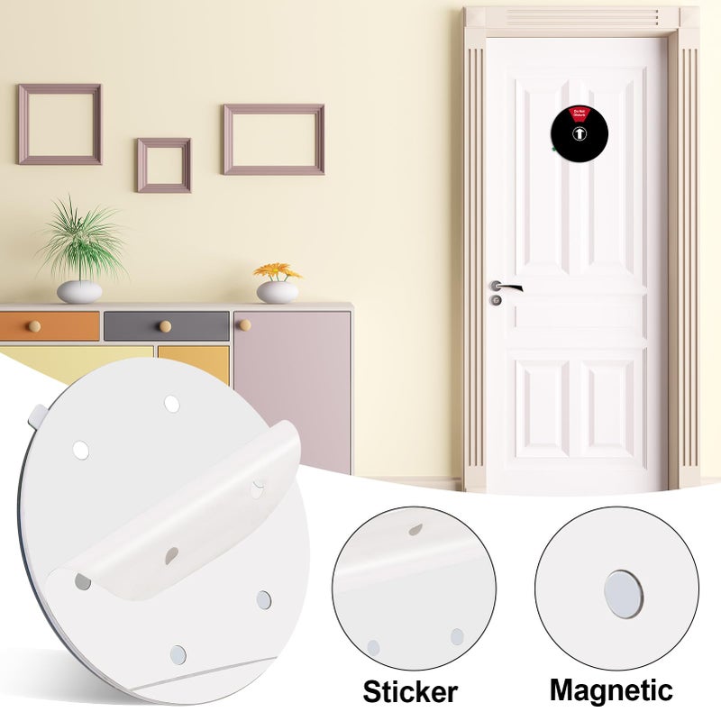 ZhouBoat 3 Pack 6 Options Office Door Signs, 6 Inch Do Not Disturb/Please Knock/Back Soon/Working Remotely/Out of Office/In a Meeting, Plastic Wheel Rotating Privacy Sign for Home Door - Image 3