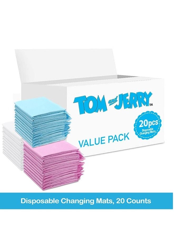 Tom And Jerry 20 Pieces Disposable Changing Mats  - Image 2