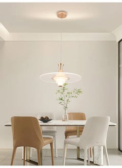 Best Power Modern Acrylic LED Ceiling Chandelier 6689-400 – 3 Lighting Modes, 20W, 170cm Adjustable Length – Elegant Hanging Light for Living Room, Dining Room, and Bedroom  - Image 1