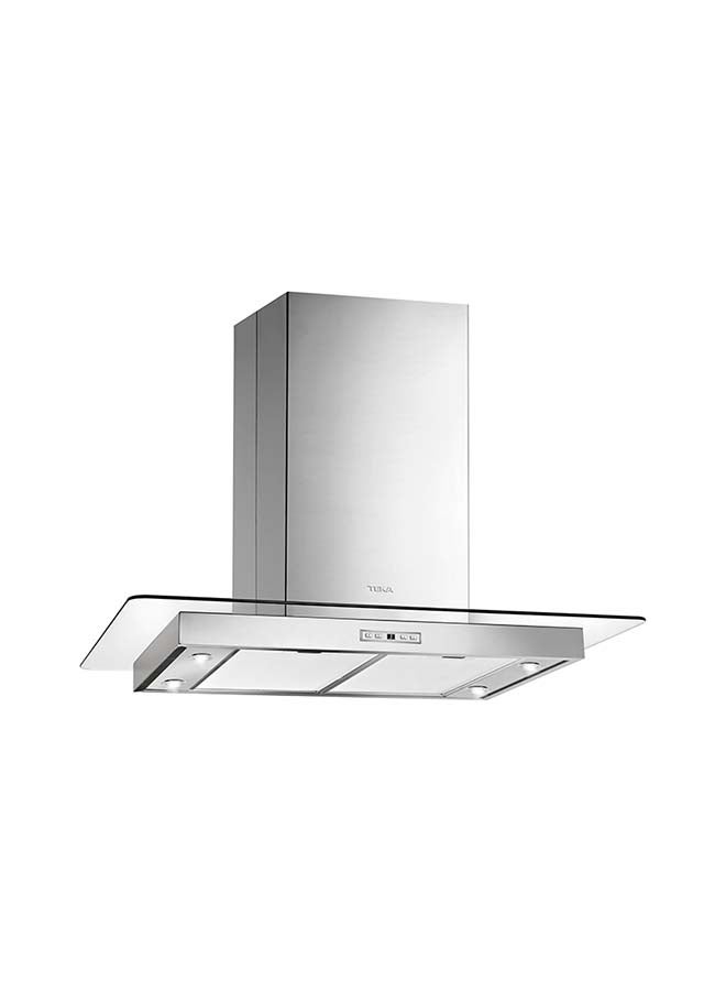 TEKA Dg3 985 Island 90Cm Glass Wing Decorative Hood With Ecopower Motor Built-In 280 W 40485150 Silver - Image 1