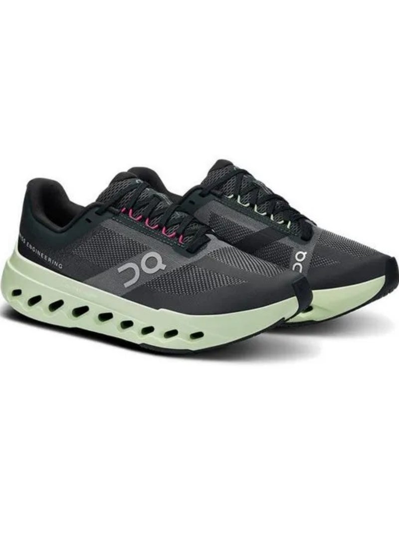 On Cloudsurfer Next 'Black/Lima' – Unisex Road Running Shoes Lightweight & Responsive with CloudTec Phase® Technology Helion™ Superfoam Midsole for Smooth Transitions Sleek Black Design with Vibrant Lima Accents