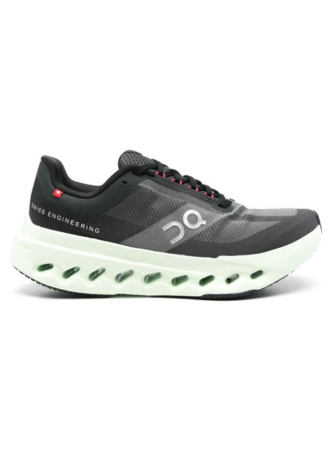 On Cloudsurfer Next 'Black/Lima' – Unisex Road Running Shoes Lightweight & Responsive with CloudTec Phase® Technology Helion™ Superfoam Midsole for Smooth Transitions Sleek Black Design with Vibrant Lima Accents