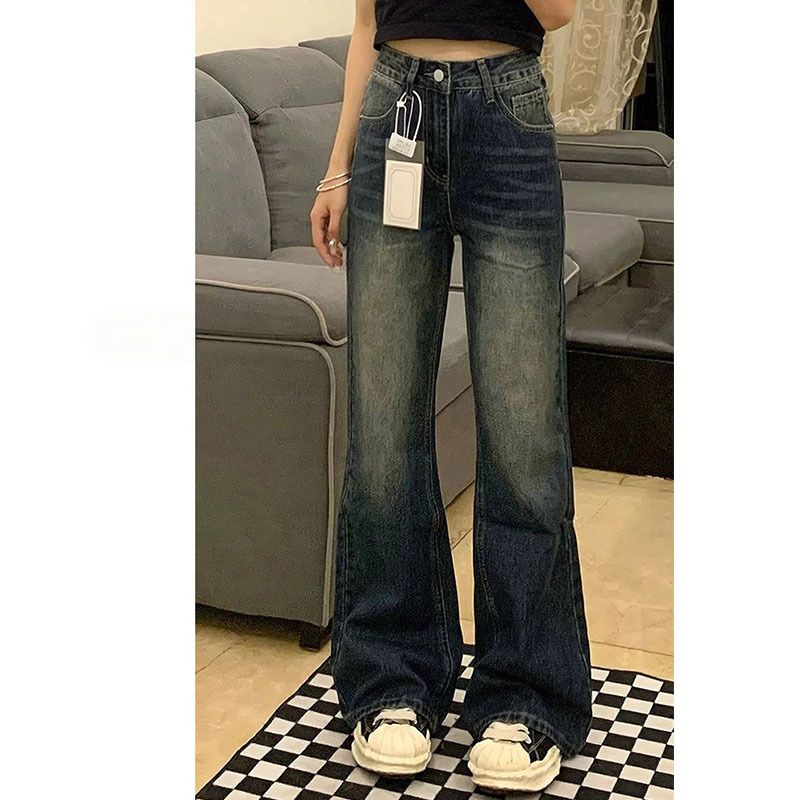 Vintage Classic European-American Design Daily Commute Jeans Blue Size_S - Image 1