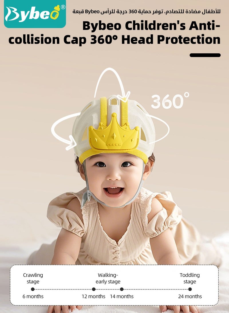 Baby Head Protector Pillow For Toddlers, Baby Head Helmet,  Infant Breathable Safety Protect Hat With 2 Knee Pads for Crawling and Walking, 6 Months-3 Years