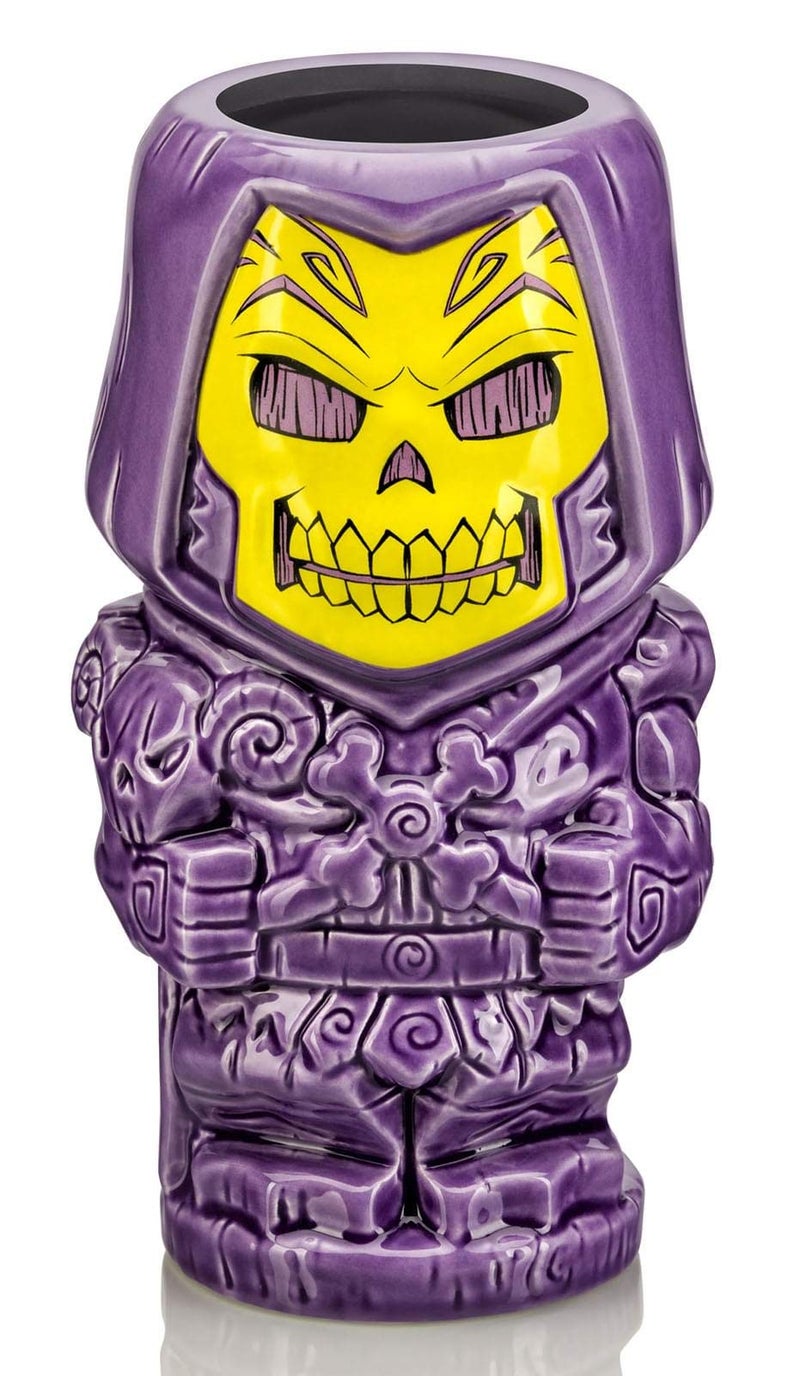Geeki Tikis Masters of the Universe Skeletor Ceramic Mug  Official Collectible Tiki Cup  Tropical Drinkware For Home Barware Set  Holds 21 Ounces