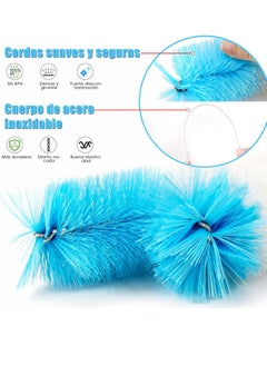 Gonice Bottle Brush, Set of 8 Baby Bottle Brush, Multifunction Straw Washing Brush with Hanging Hole  - Image 2