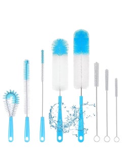Gonice Bottle Brush, Set of 8 Baby Bottle Brush, Multifunction Straw Washing Brush with Hanging Hole  - Image 1