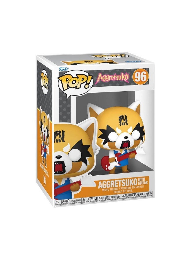 Funko POP! Sanrio Aggretsuko Aggretsuko with Guitar Vinyl Figure (8.26 cm) - Image 1