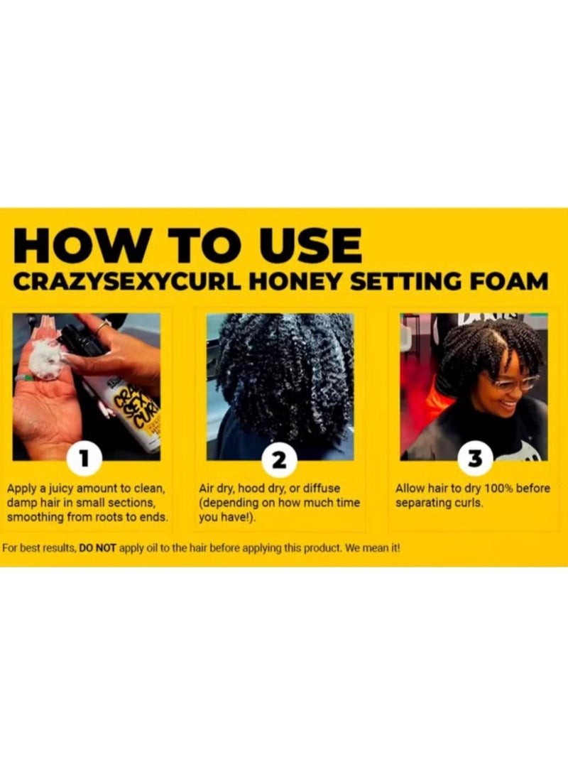 The Doux Beegirl Crazy Sexy Curl Honey Setting Foam 7Oz - Image 3