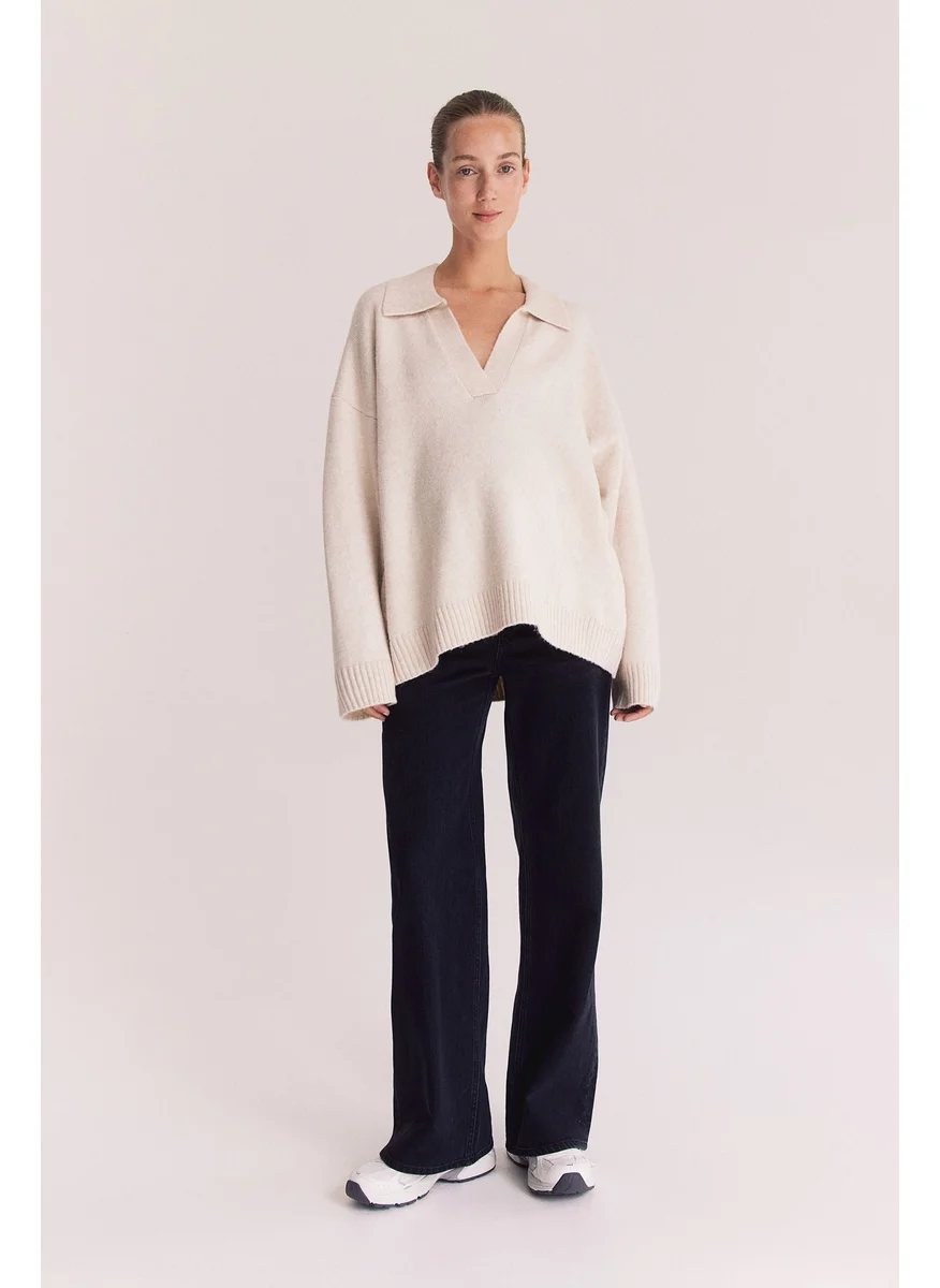 H&M Mama Wide Jeans
