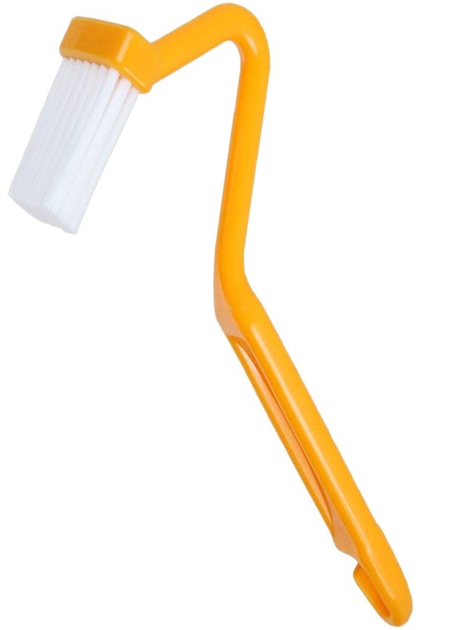 HOME-X Curved Toilet Bowl Brush-V Type Plastic Curved Toilet Brush Cleaning Toilet Corner Rim-8" - Image 1