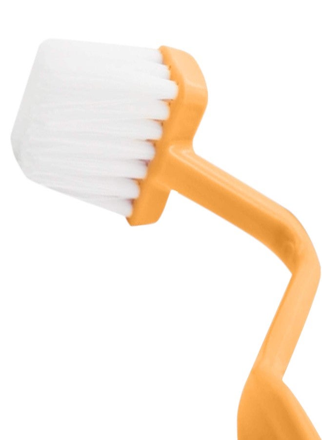 HOME-X Curved Toilet Bowl Brush-V Type Plastic Curved Toilet Brush Cleaning Toilet Corner Rim-8" - Image 5