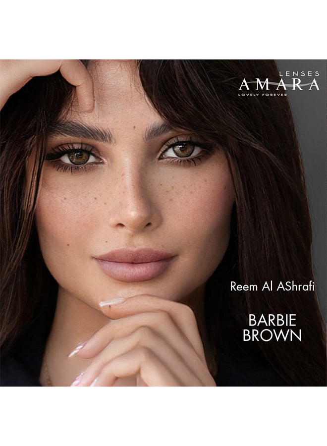 Amara Women Women's Color Contact Lens - Barbie Brown Monthly - Image 5