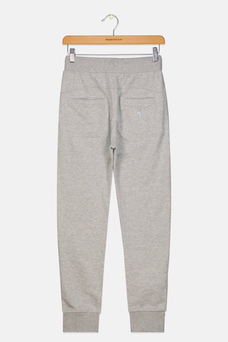 Scuderia Ferrari Kids Girl Fleece And Mesh Pants, Grey/Black  - Image 2